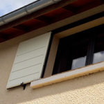 volet coulissant blanc