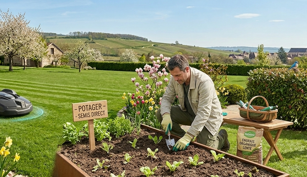 Entretien des espaces verts en avril
