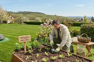 Entretien des espaces verts en avril