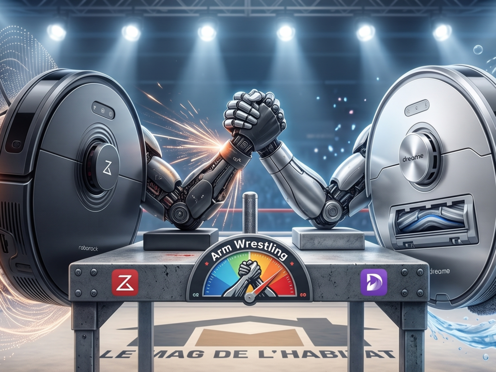 Robot aspirateur laveur Roborock et Dreame