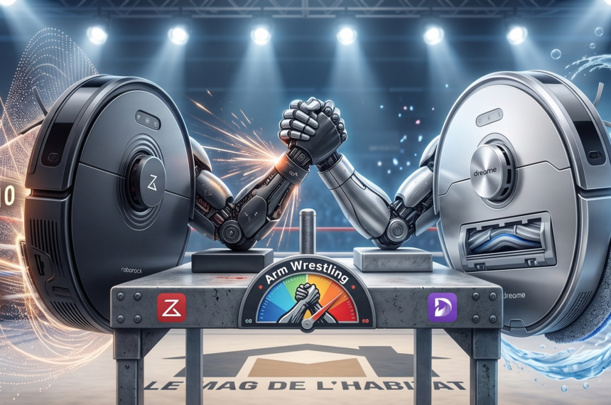 Robot aspirateur laveur Roborock et Dreame