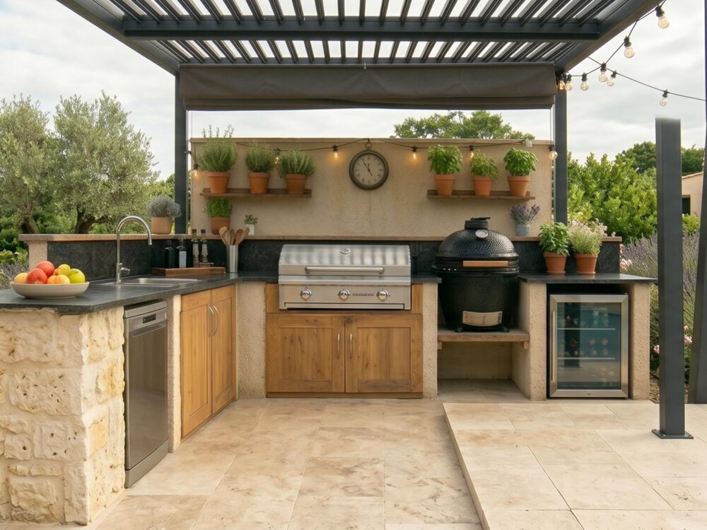 Outdoor living cuisine d'été