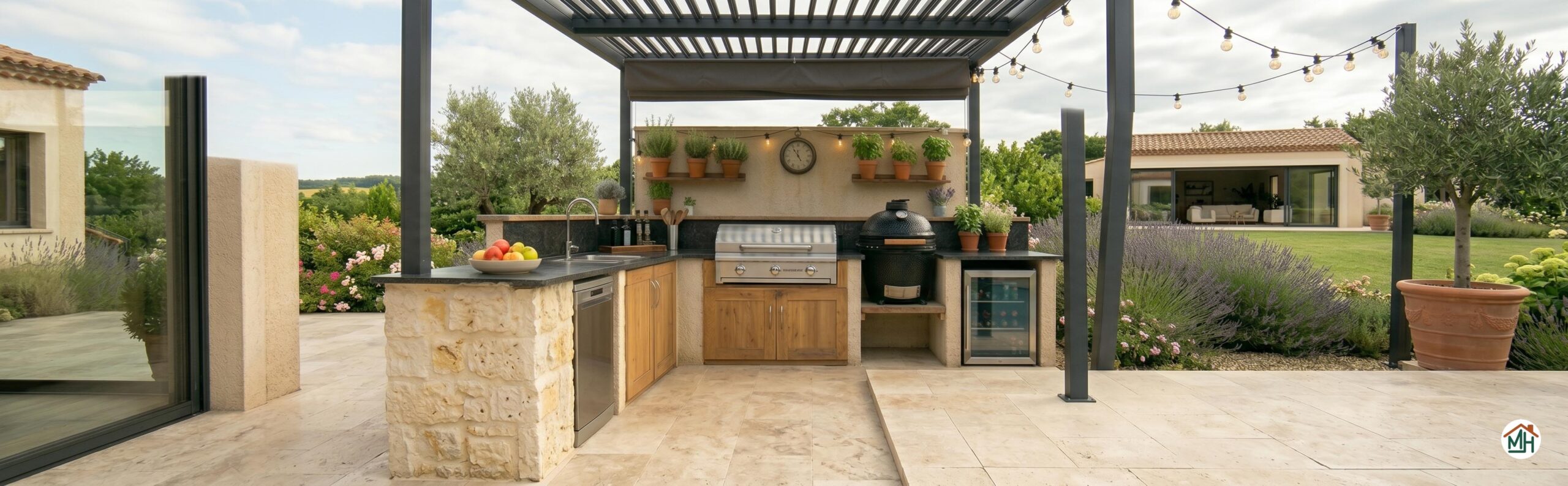 Outdoor living cuisine d'été