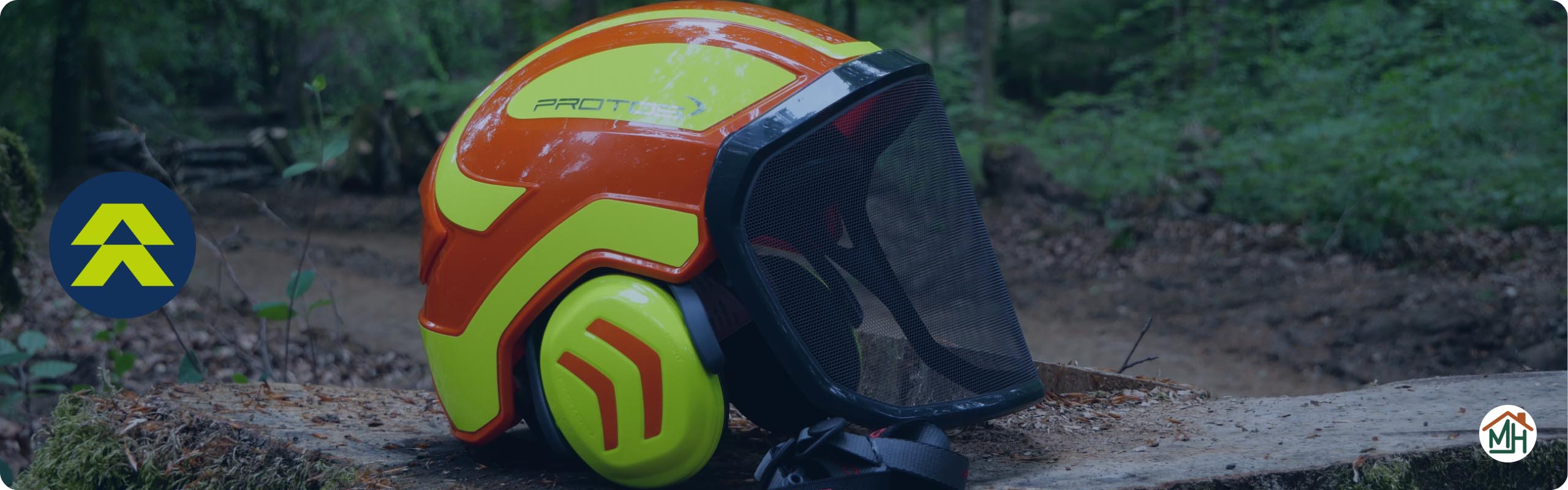 Casque Protos Rouge et jaune fluo