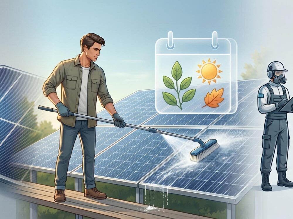 Entretien panneau solaire photovoltaique