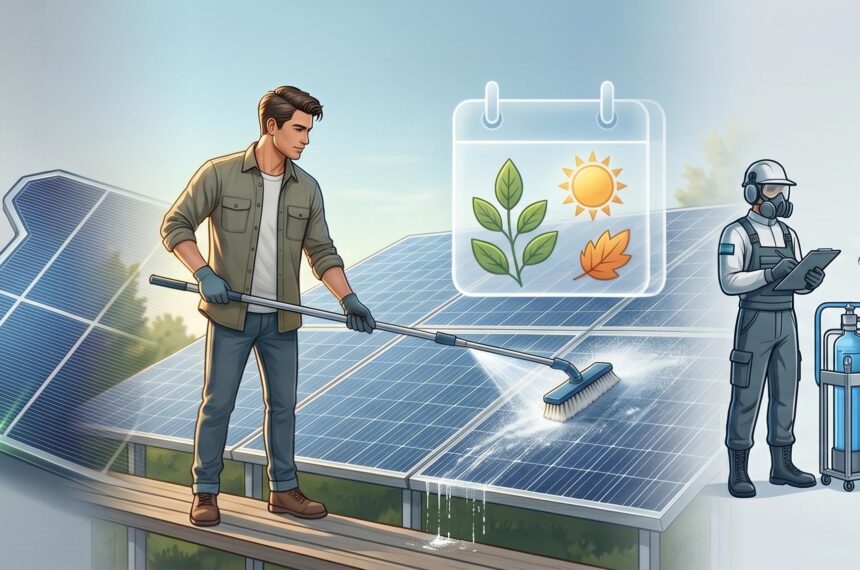 Entretien panneau solaire photovoltaique