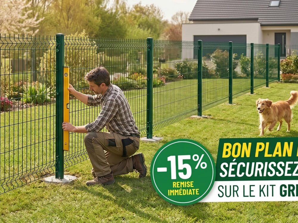 Bon plan sur kit grillage rigide Cloture et jardin