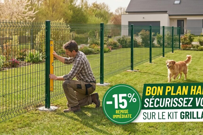 Bon plan sur kit grillage rigide Cloture et jardin