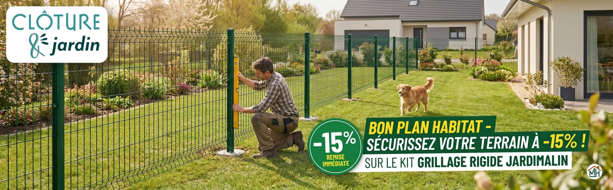 Bon plan sur kit grillage rigide Cloture et jardin
