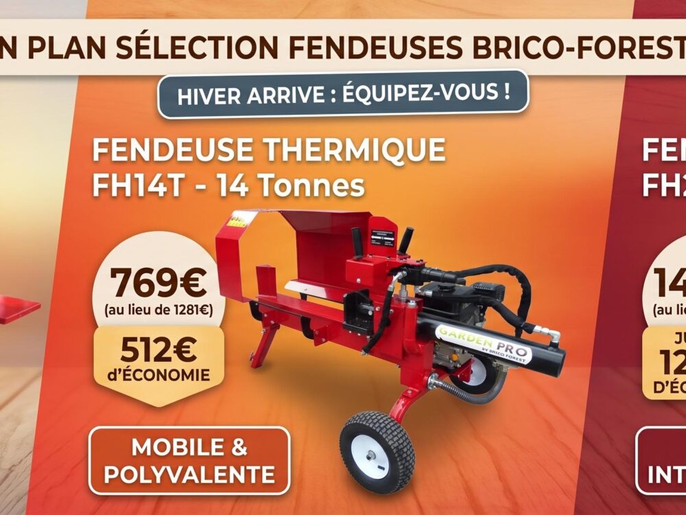 Bon plan fendeuse bois BRICO-FOREST
