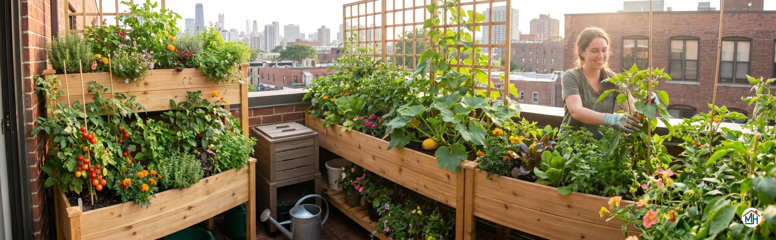 Potager sur balcon permaculture urbaine