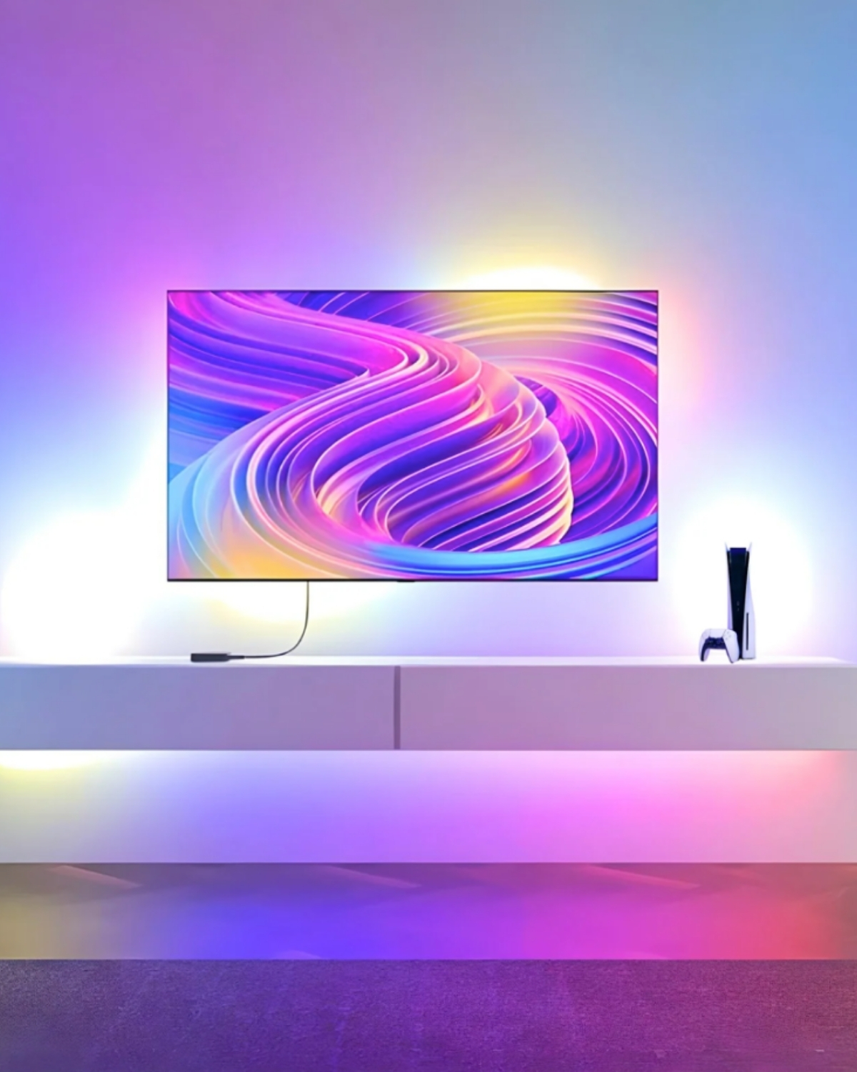 Ambiance pour gaming sur TV Hubaura