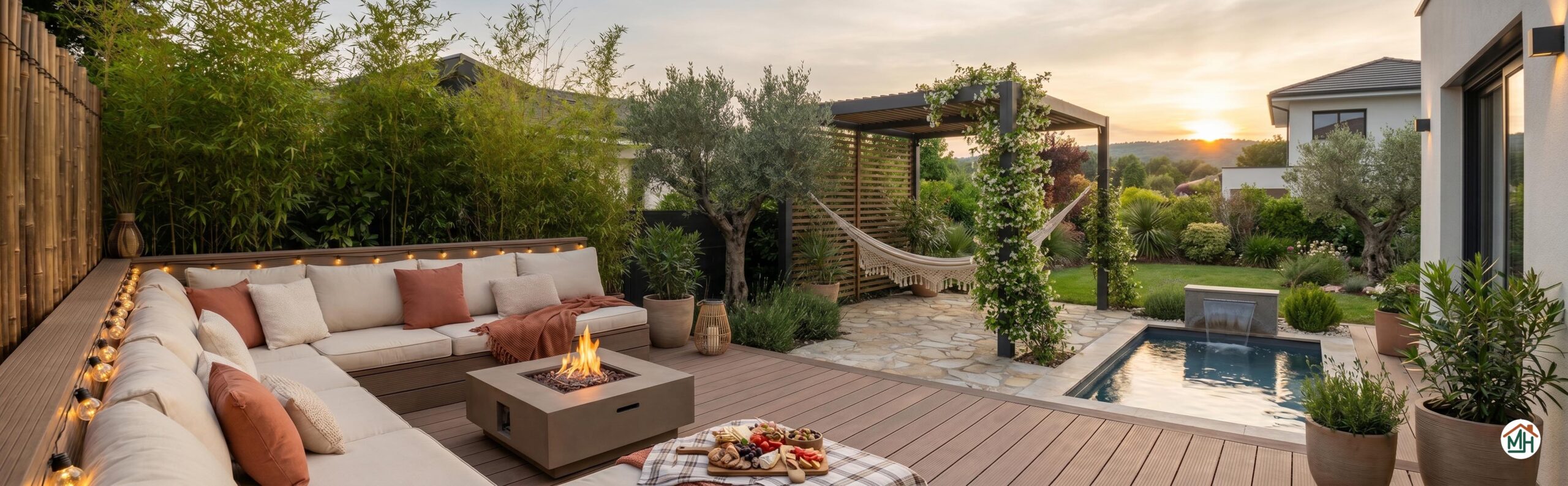 amenager espace detente dans le jardin