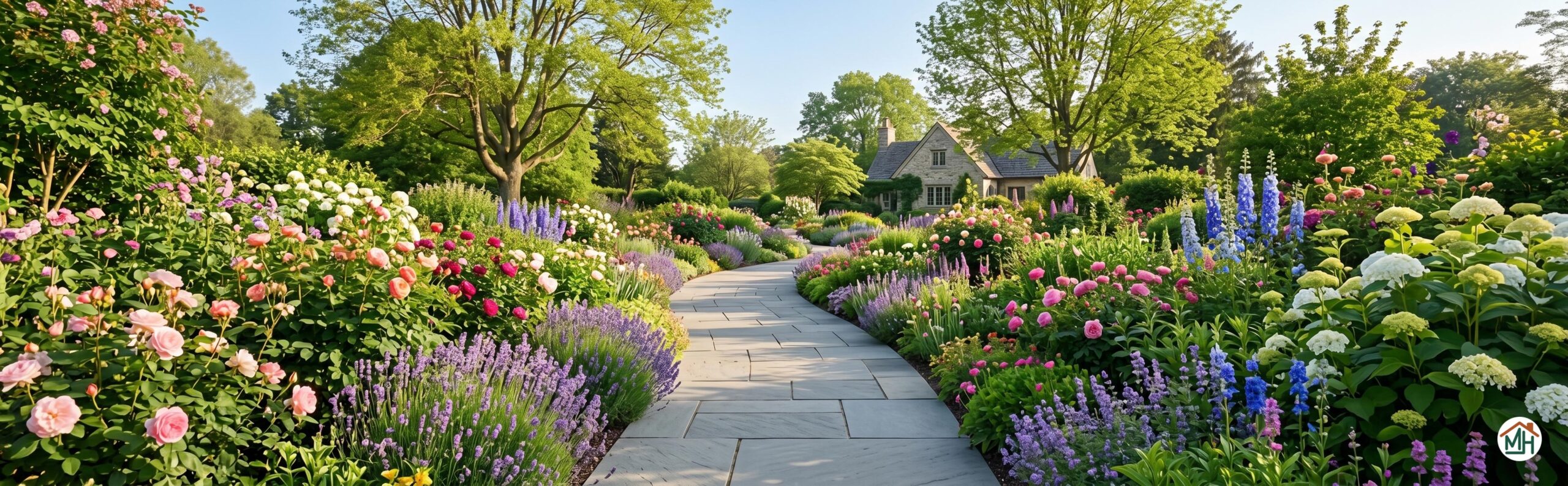 Allee de jardin en paves modernes