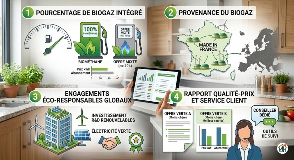 4 critères essentiels des fournisseurs de gaz vert en 2026