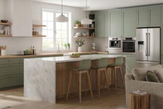 Cuisine renovee moderne et lumineuse