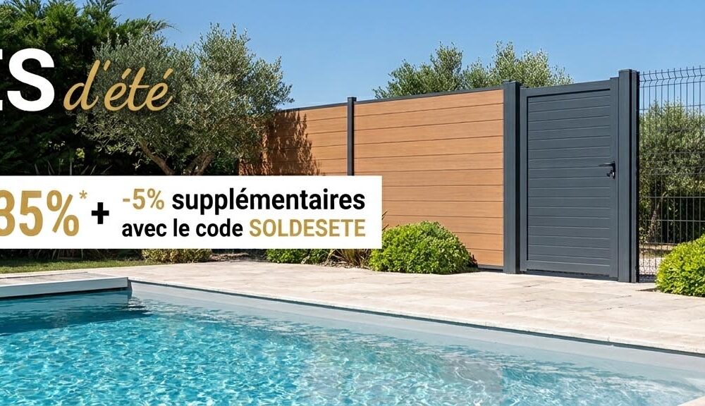 Soldes été 2026 cloture et jardin