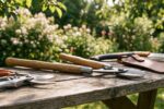 assortiment outils de jardinage professionnels