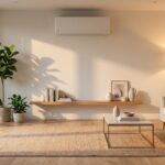 Intérieur moderne avec climatisation réversible
