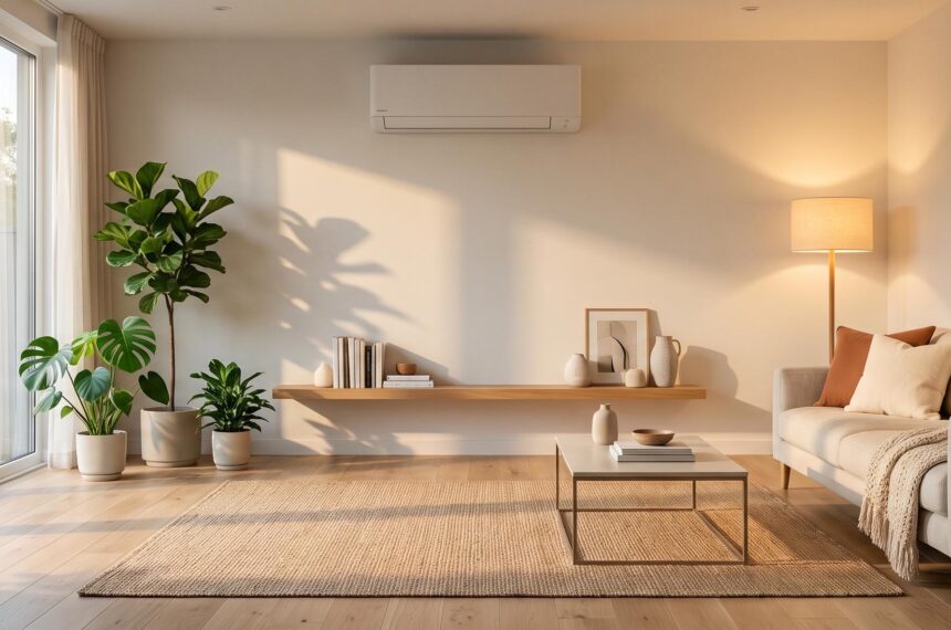 Intérieur moderne avec climatisation réversible
