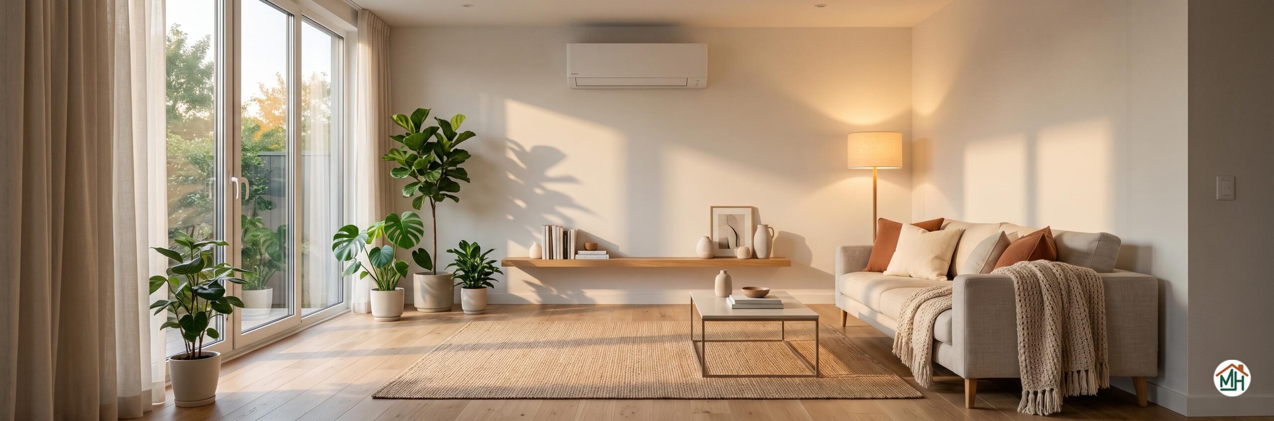 Intérieur moderne avec climatisation réversible