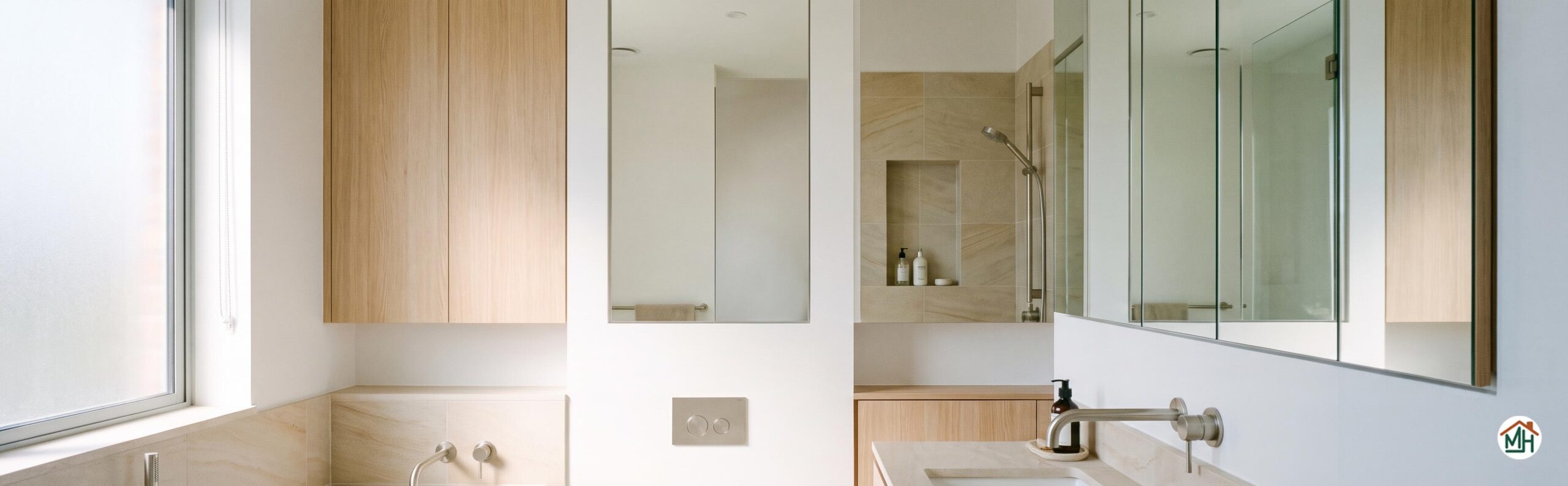 Rangement invisible pour petite salle de bain
