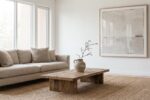 Salon minimaliste chic et lumineux