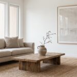 Salon minimaliste chic et lumineux
