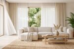 Salon moderne et aéré pour rester frais sans climatisation