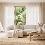 Salon moderne et aéré pour rester frais sans climatisation