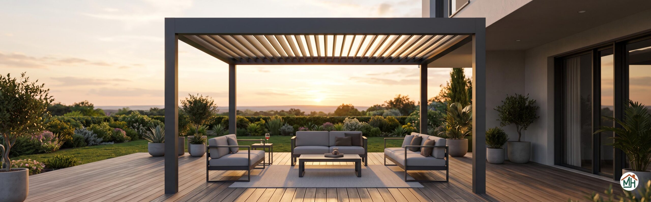 pergola bioclimatique moderne