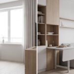 Aménagement astucieux petit studio moderne