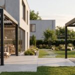 Pergola adossée moderne et pergola autoportée