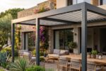 Pergola bioclimatique sur mesure avec lames orientables