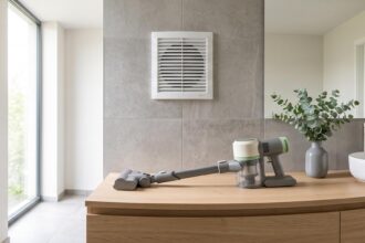 Nettoyer bouche VMC : Tutoriel étape par étape pour un intérieur sain avec une bouche de ventilation propre et un aspirateur.