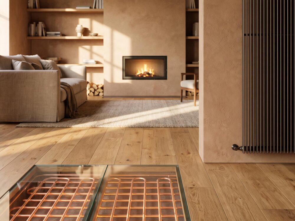 Plancher chauffant et radiateur design, comparatif pour un chauffage efficace et confortable