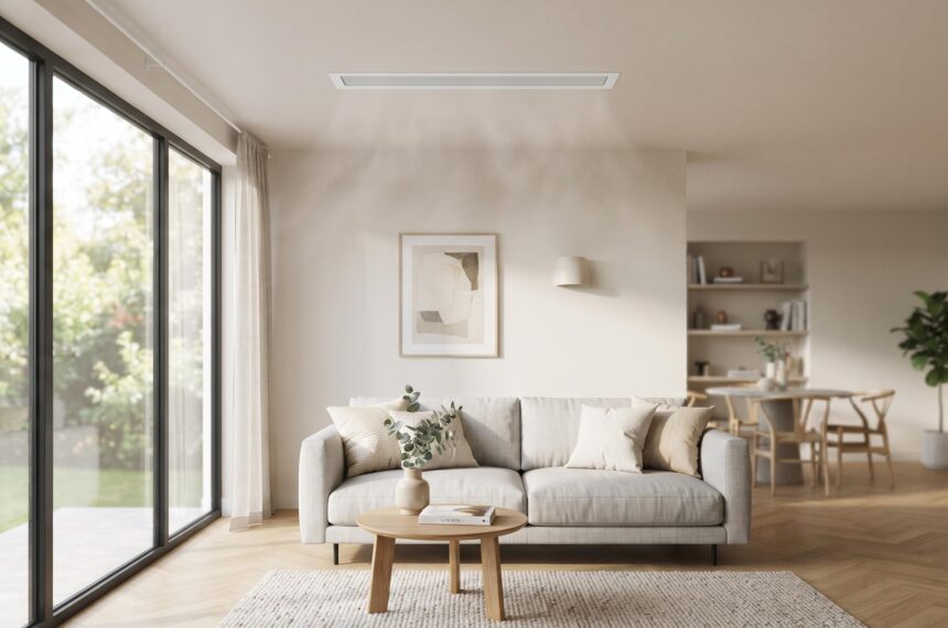 ventilation intégrée dans un plafond