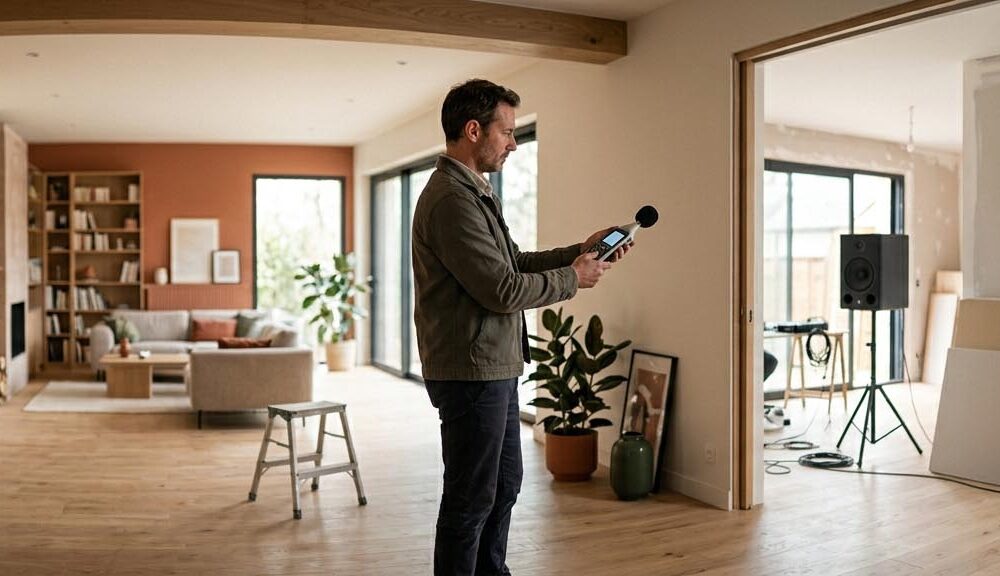 Mesure technique de l'affaiblissement acoustique dans une pièce en rénovation