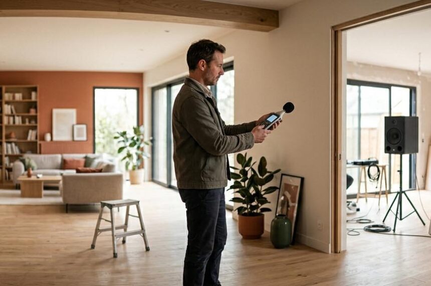 Mesure technique de l'affaiblissement acoustique dans une pièce en rénovation