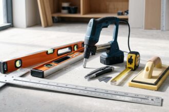 Assortiment d'outils plaquiste débutant : 7 indispensables pour démarrer sereinement vos travaux de plâtrerie et rénovation.