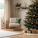 Comparatif entre un sapin nordmann ou epicea dans un salon lumineux
